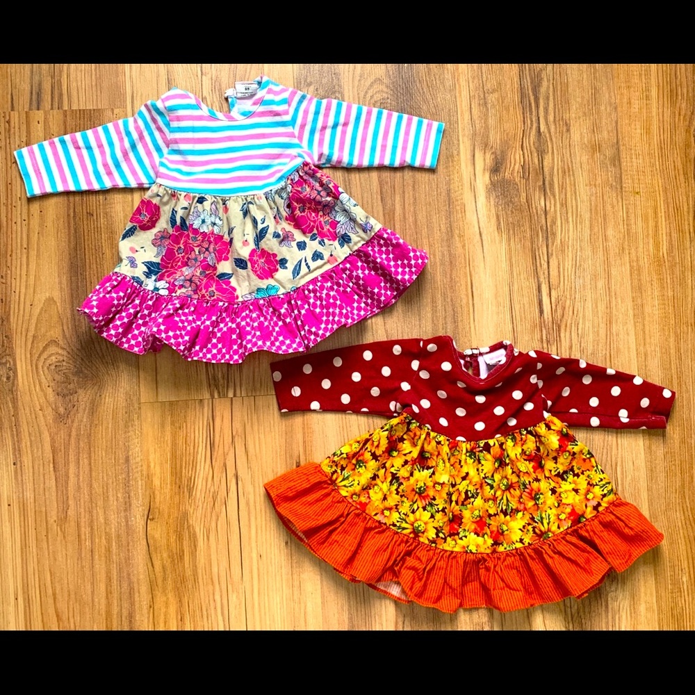 2 RicRac and Ruffles dresses